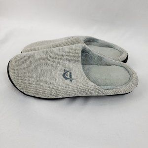 Absolute Footwear Light Grey Mens Slip On Open Back Lined Winter Mule 38-39